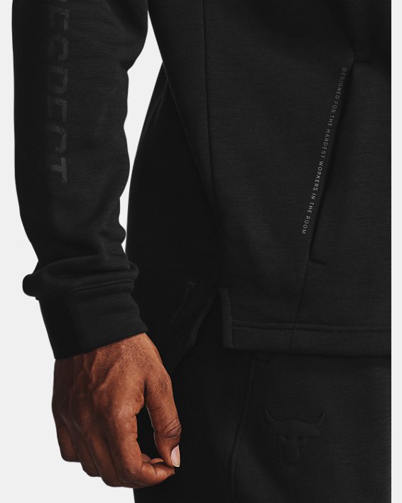 Men's Project Rock Charged Cotton® Hoodie in Black image number 3